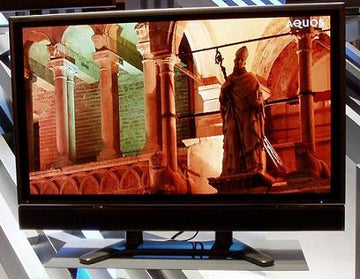 The Sharp LC65 at the 2006 CES! Its so big...