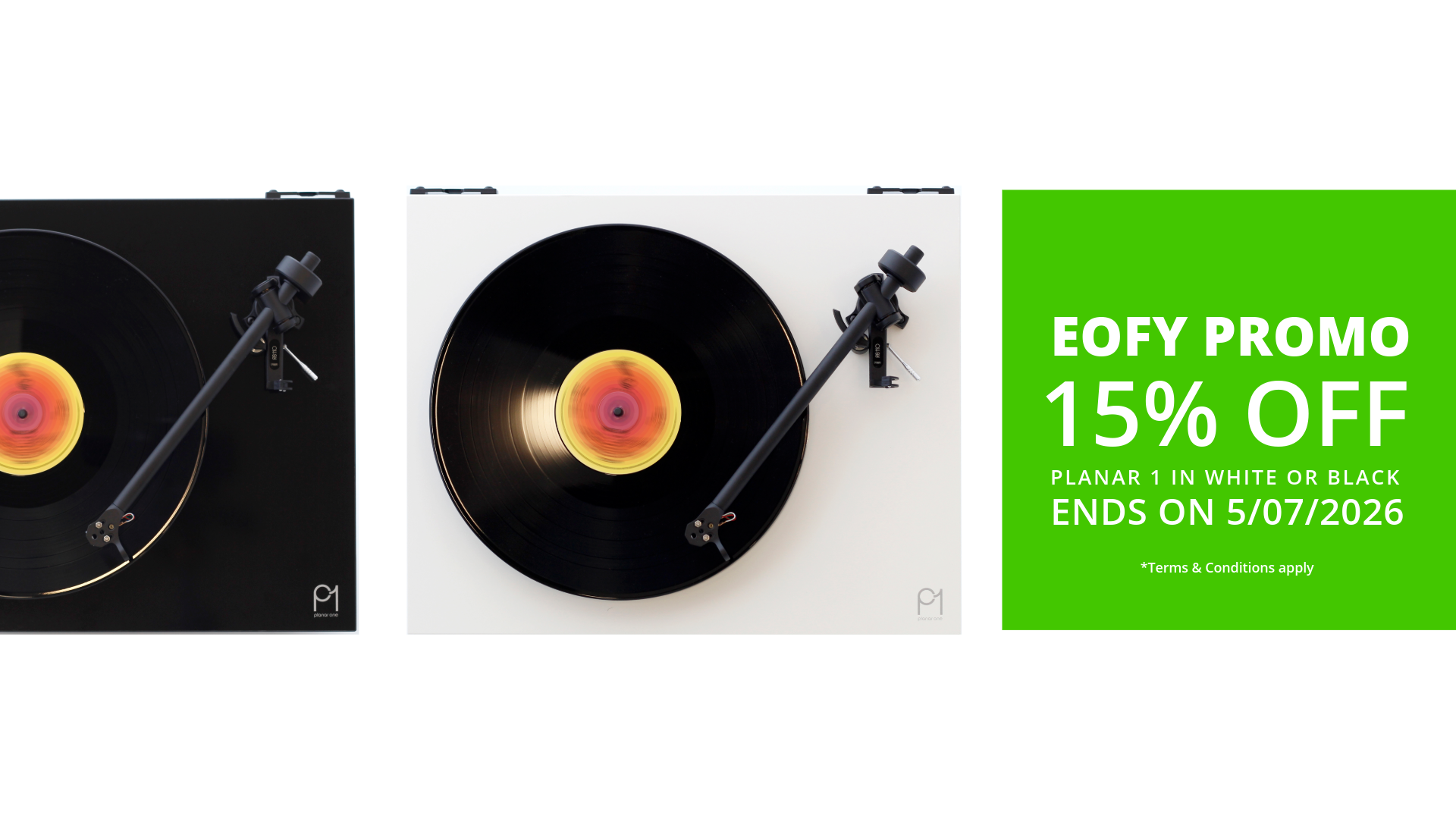 Rega Planar 1 EOFY 15% Off Promo 2026