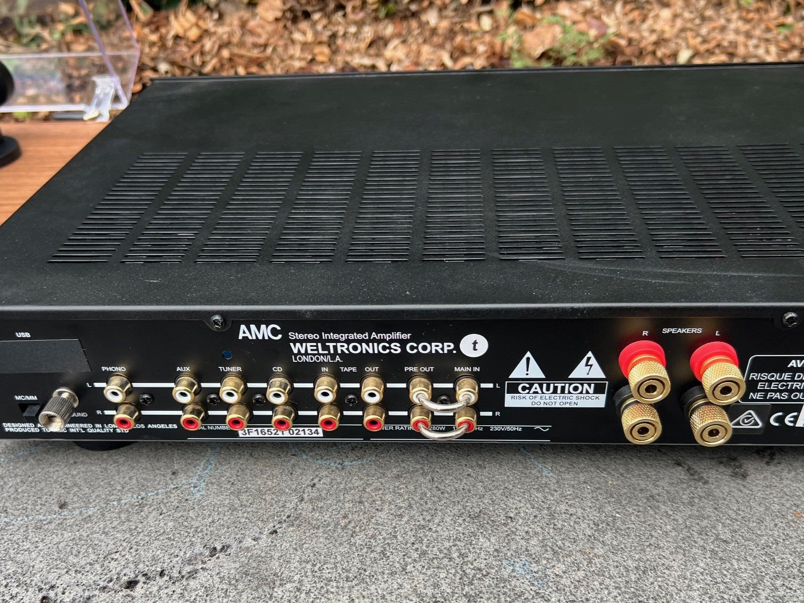 Well equipped input set on the amplifier