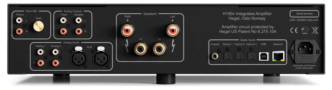 Hegel H190V, Streaming amplifier with Phono stage