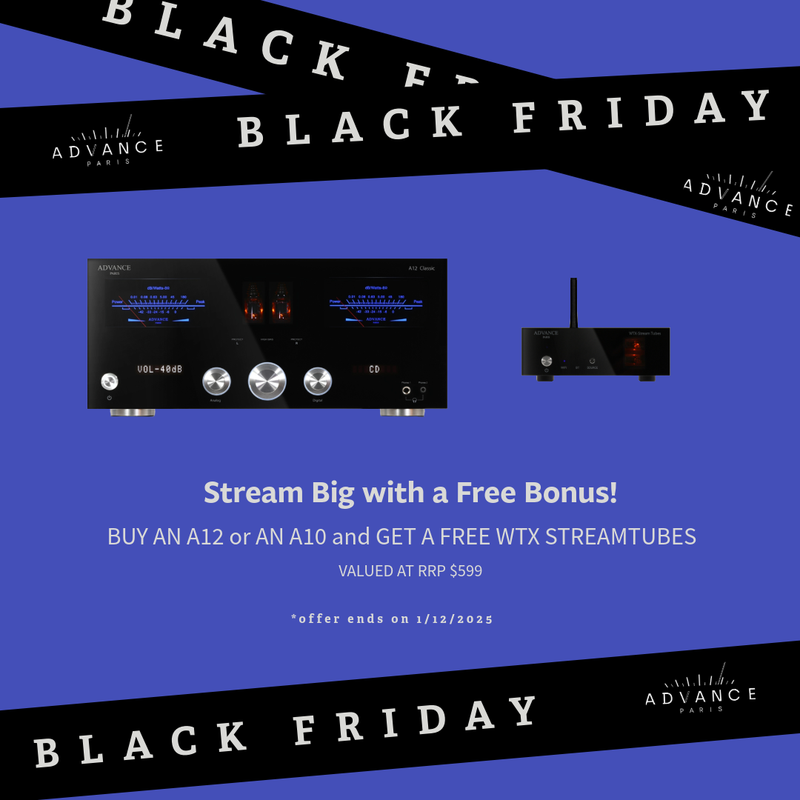 Advance Paris, A12, Big Classy Amplifier with the lot, now with free Streamtubes streamer
