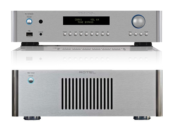 Rotel RC-1572 MkII preamplifier & RB-1552 MkII power amplifier SET ...