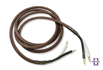 Analysis Plus Chocolate Oval 12/2 Speaker Cable 3m Pair Banana or Spade