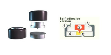 Soundcare Superspike Self Adhesive Feet for Electronics  (Set of 3)