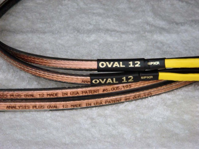 Analysis Plus Oval 12 Speaker Cable 3ft 1/4 Straight to Straight